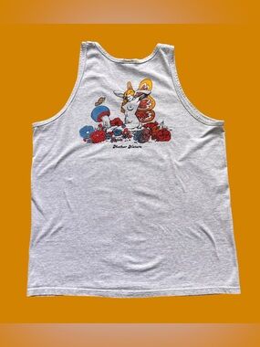 Vintage Y2K Mens XL Fantasy Fairy Mother Nature Graphic Tank Top